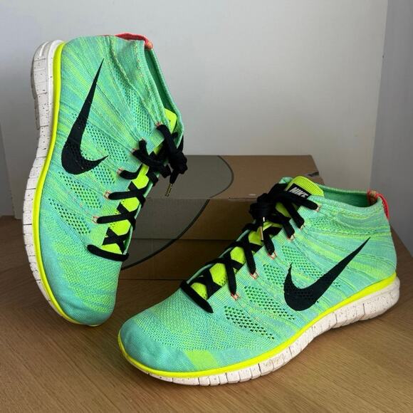Nike Free Flyknit Chukka “Hyper Turquoise” Men Running Sneakers- SZ 14 main image 11